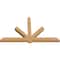 Ekena Millwork Kennewick Timber Gable Bracket, Western Red Cedar, 96"W x 56"H x 5 1/2"D x 5 1/2"F, 14/12 Pitch GBW096X56X0606KEN00SWR - alternate 4